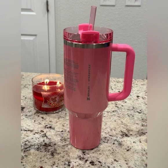 STANLEY X STARBUCKS 2024 - Winter Pink 40oz Limited Edition - Picture 1 of 8